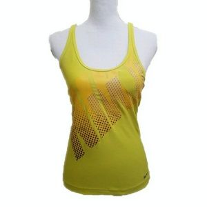 Nike Yellow Dri-fit Work Out Tank Sz S